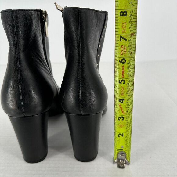 Bandolino BD Zoila Heel Ankle Booties Size 11 Black Leather Pointed Toe Studded - Picture 14 of 14